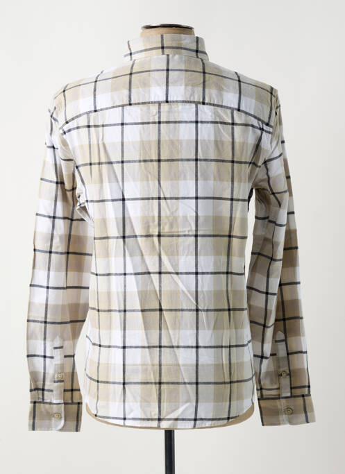 Chemise manches longues beige CELIO pour homme