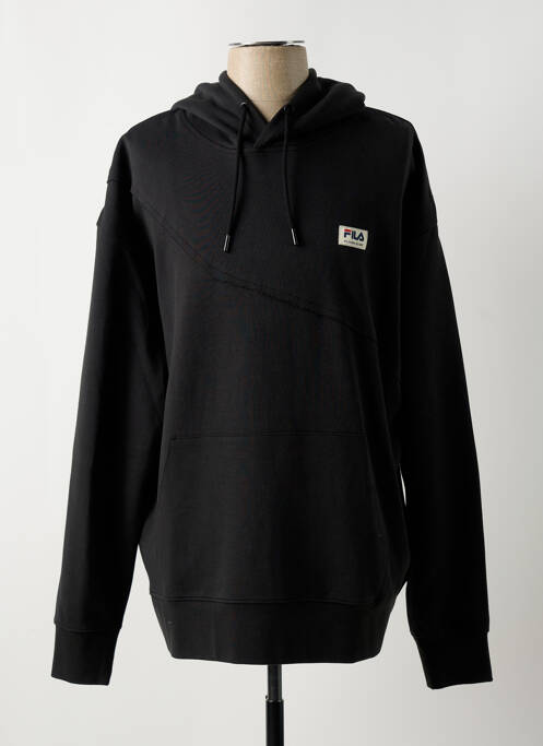 Sweat-shirt à capuche noir FILA pour homme