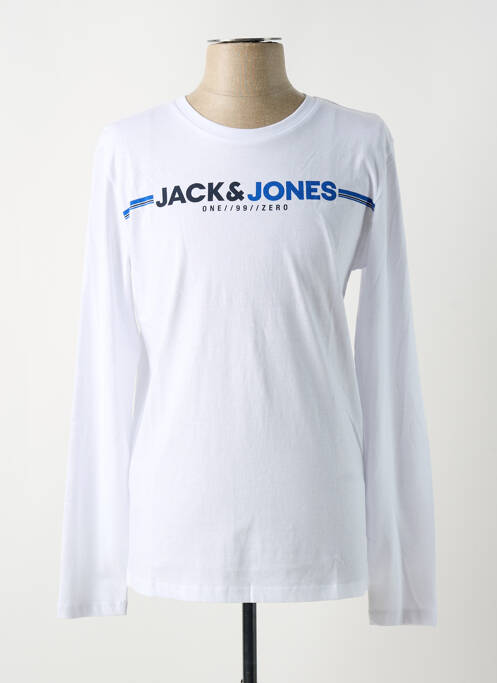 T-shirt blanc JACK & JONES pour homme