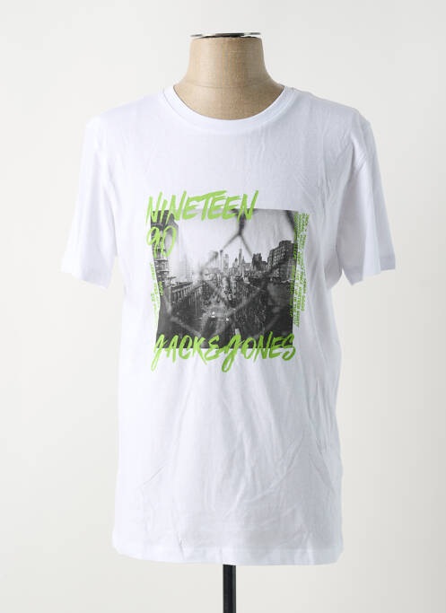 T-shirt blanc JACK & JONES pour homme