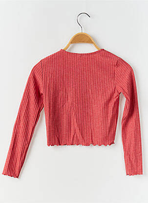 Top manches longues manches longues rouge ONLY fille