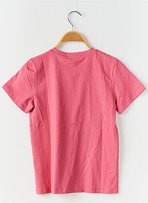 T-shirt stretch manches courtes rose PM MERE & FILLE fille