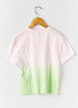 T-shirt sérigraphie floquée manches courtes rose ONLY garçon