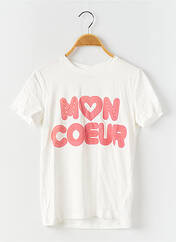 T-shirt blanc ONLY pour fille seconde vue