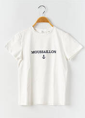 T-shirt blanc PM MERE & FILLE pour garçon seconde vue