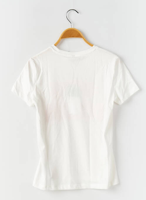 T-shirt coupe droite manches courtes blanc ONLY fille