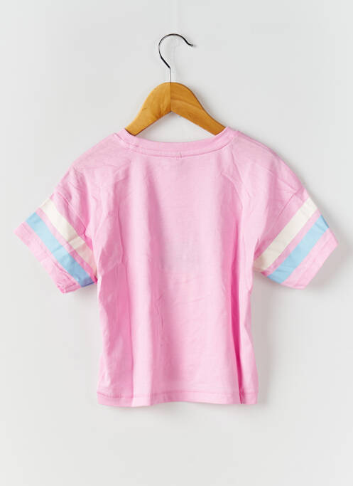 T-shirt coupe droite manches courtes rose ONLY fille
