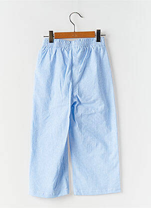 Pantalon large imprimé rayures taille élastique bleu PM MERE & FILLE fille