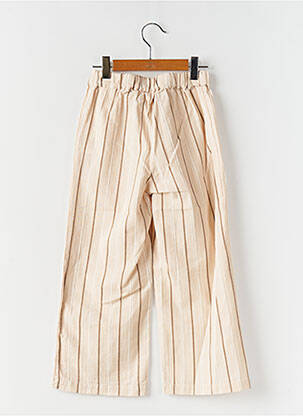Pantalon large imprimé rayures taille élastique beige NAME IT fille
