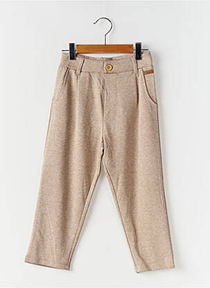 Pantalon slim tissage popeline taille ajustable marron NAME IT fille