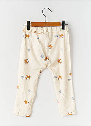 Pantalon slim tissage popeline taille ajustable beige NAME IT garçon
