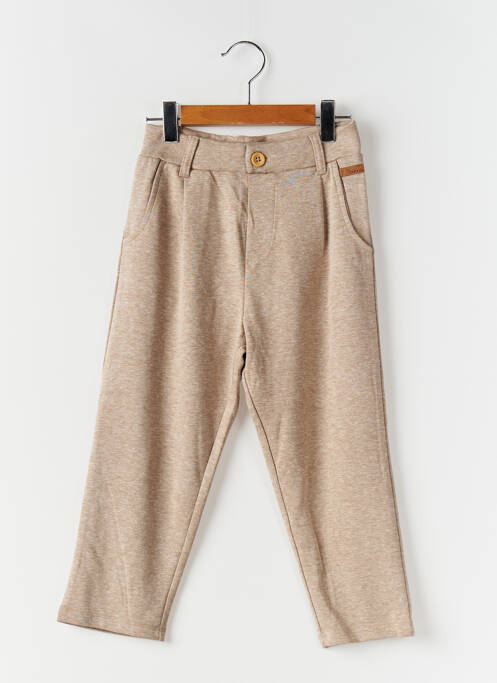 Pantalon slim tissage popeline taille ajustable marron NAME IT fille