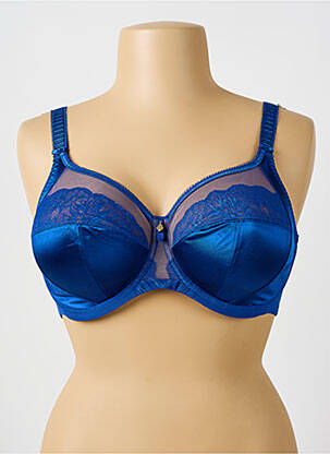 Soutien-gorge broderie haut soutien-gorge emboitant bleu ELOMI femme