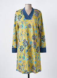 Chemise de nuit manches longues jaune IMPETUS femme