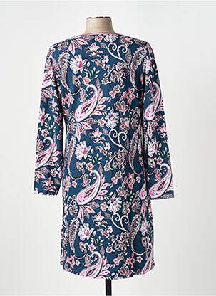 Chemise de nuit manches longues bleu IMPETUS femme
