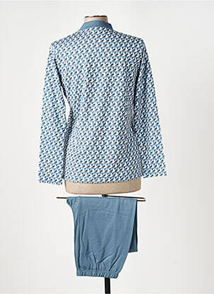 Pyjama col v bleu IMPETUS femme