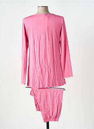 Pyjama col v rose FRALY femme