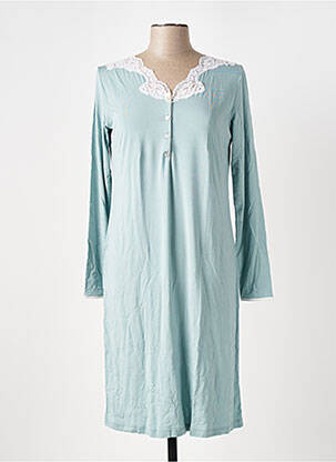 Chemise de nuit manches longues vert FRALY femme