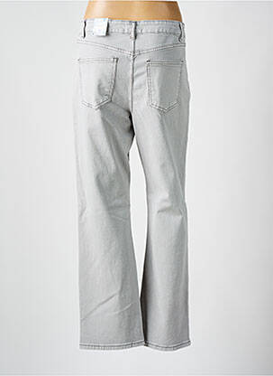 Jeans coupe droite stretch taille normale gris ONADO femme