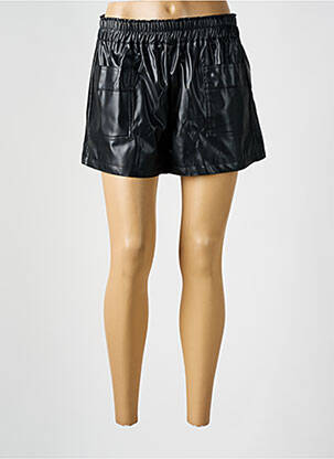 Short tissage simili-cuir taille normale noir KILKY femme