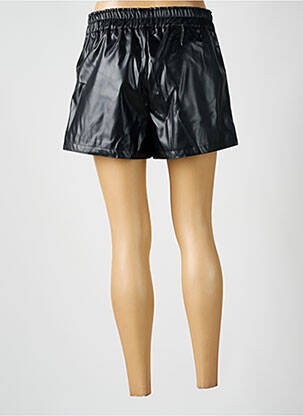 Short tissage simili-cuir taille normale noir KILKY femme