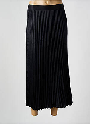 Jupe longue tissage plissé noir Y.A.S femme