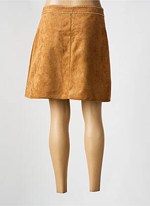 Jupe courte taille normale marron LA PETITE ETOILE femme