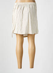 Jupe courte beige PIECES pour femme seconde vue