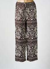 Pantalon droit marron GRACE & MILA pour femme seconde vue