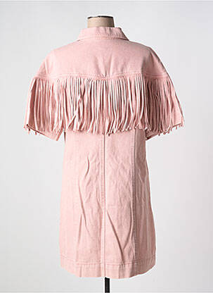 Robe mi-longue manches courtes manches courtes rose Y.A.S femme