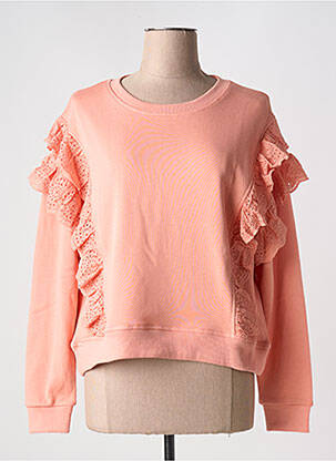 Sweat-shirt manches longues manches longues orange JUBYLEE femme