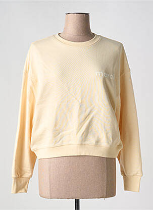 Pull col rond manches longues jaune GRACE & MILA femme