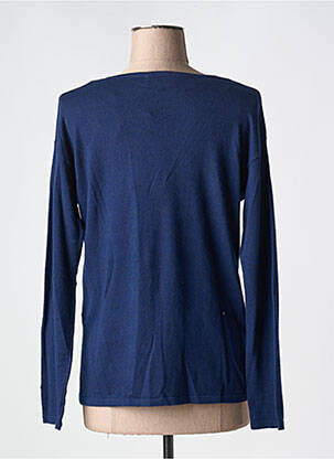 Pull coupe cintrée manches longues bleu GRACE & MILA femme