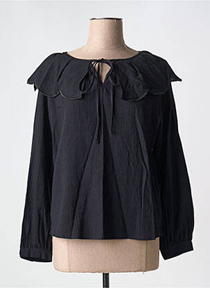 Blouse manches longues manches longues noir CERISE BLUE femme