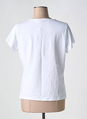 T-shirt coupe droite manches courtes blanc PIECES femme