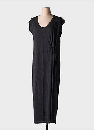 Robe longue noir PIECES pour femme