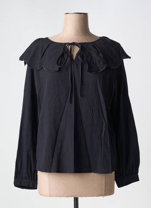 Blouse manches longues manches longues noir CERISE BLUE femme