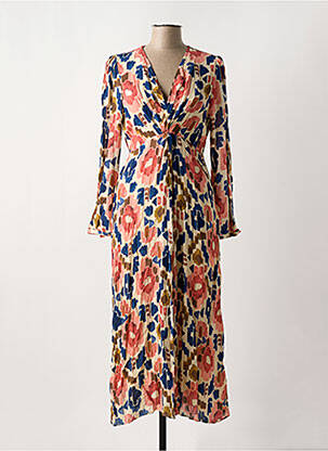 Robe longue manches longues manches longues beige GRACE & MILA femme