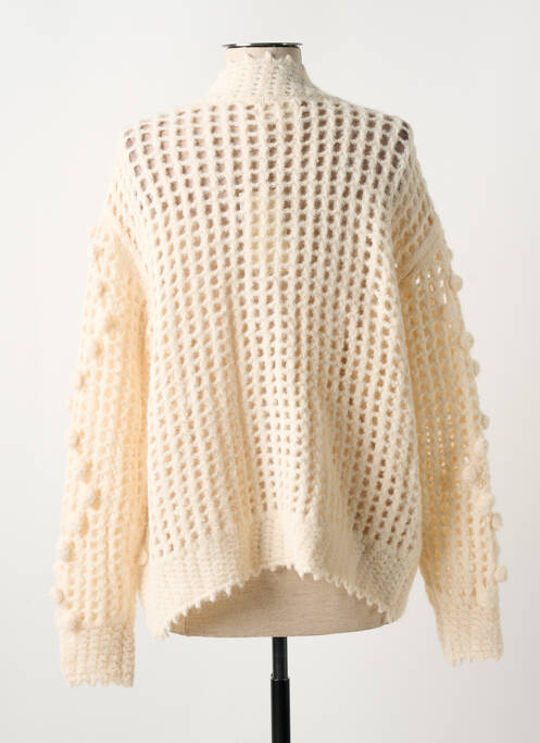 Gilet manches longues manches longues beige JUBYLEE femme
