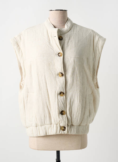 Veste casual beige GRACE & MILA pour femme