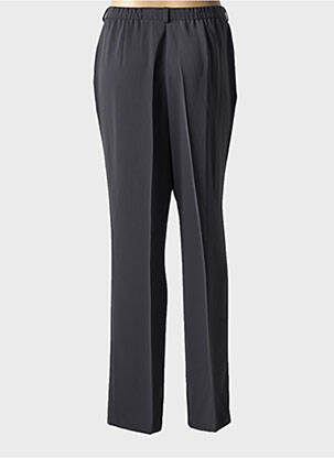 Pantalon droit taille à pinces taille haute gris SOMMERMANN femme