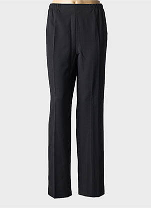 Pantalon droit tissage crêpe taille normale noir QUATTRO femme