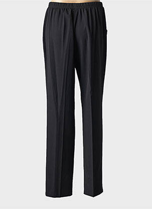 Pantalon droit tissage crêpe taille normale noir QUATTRO femme