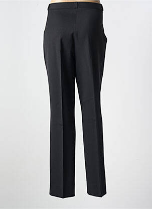 Pantalon droit tissage crêpe taille haute noir QUATTRO femme