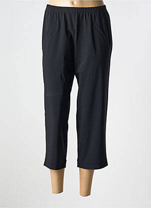 Pantacourt coupe droite taille normale noir SAINT CHARLES femme