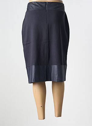 Jupe mi-longue taille à pinces bleu MERI & ESCA femme