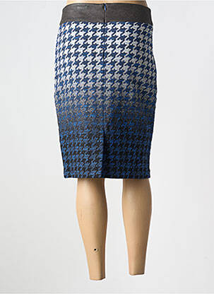 Jupe mi-longue stretch bleu MERI & ESCA femme
