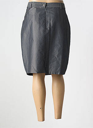 Jupe mi-longue coupe droite gris FRED SABATIER femme