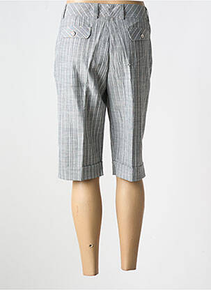 Bermuda taille haute taille haute gris CAROLE RICHARD femme