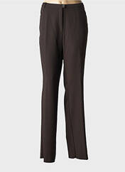 Pantalon droit marron CHRISTIAN MARRY pour femme seconde vue